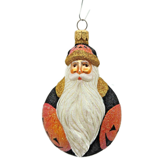 Patricia Breen Santa du Monde Pumpkins Halloween Christmas Holiday Tree Ornament - Picture 1 of 7